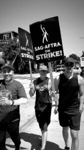 David Lim Instagram - SWAT on STRIKE 💥🪧🤝 #SAGAFTRAstrong #WGAstrong #rollswat Radford Studio Center