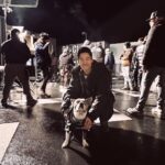 David Lim Instagram - Night shoot with my boy @milesinla. 🎥🐰 Subjective listening, tires quickly, and tends to gloss over his lines, but still a great scene partner. 😆 #swat #rufflife