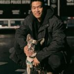 David Lim Instagram - Night shoot with my boy @milesinla. 🎥🐰 Subjective listening, tires quickly, and tends to gloss over his lines, but still a great scene partner. 😆 #swat #rufflife