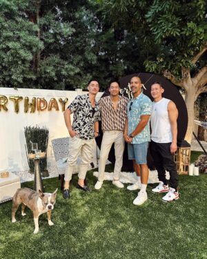 David Lim Instagram - Backyard shenanigans with a few of my favorite people! 🥳