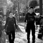 David Lim Instagram - Occasionally, we slow it down on @swatcbs. Walkin’ and talkin’ with @brigittekalicanales. Season 7 is just 4 Fridays out! 🎥 #rollswat Los Angeles, California