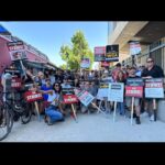 David Lim Instagram - Strength in numbers. The @swatcbs fam showed out on the picket lines! Give the writers and actors a fair deal, and let’s get back to work. 💥🪧💪🏽 #SAGAFTRAstrong #WGAstrong #rollswat Radford Studio Center