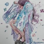 David Mack Instagram - New #Watercolors & Ink #Japan #Psylocke Modeled by @ComicKairi Original art & prints of my work are available at @kirbyscomicart . My new art book: THE MARVEL ART OF DAVID MACK ships soon! @CLoverpress I'm signing at @emeraldcitycomiccon #Seattle. DC for @awesomecons , & @wondercon in March. With ORIGINAL ART My creation of ECHO is #1 on Disney+ & Hulu MARVEL Assembled: The Making of ECHO out today. I was interviewed with @VincentDOnofrio about #ECHO & #Daredevil. Interview out now. In my story I shared the interview of @AlaquaCox on the Tonight show! I taught at the School for the Deaf in Africa, Asia, & Europe, in my work for the US State Dept, and the students love Echo all around the world. And now to see Echo embraced so personally here & on mainstream TV is moving. A heartfelt thank you to the cast & creators of the ECHO @Disney+ series, @AlaquaCox @sydneyfreeland @mariondayre @zahnmcclarnon @shoshannah7 #DarnellBesaw & all that I met & have yet to meet, for putting such heartfelt effort & thoughtfulness into this story & character & world. Sharing my watercolor art in honor of ECHO, including young Maya played by Darnell Besaw, Video at the ECHO premiere with the cast & creators. Legendary @VincentDOnofrio graciously telling the press that I created Echo & helped with his Kingpin performance on #Daredevil. Wonderful to view the Echo series with my co-creator & collaborators on that first story, @JoeQuesada, & @JimmyPalmiotti, (who also hired me to write Daredevil back then- 25 years ago, & on) & editor Nanci Q, @AmandaConner, & @ComicKairi, who filmed this moment & so many other photos & videos I will share with you here. I hope you enjoy the ECHO show. You can find my original art work at @KirbysComicArt