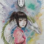 David Mack Instagram - Happy New Year! My new #SpiritedAway giclée print. A companion piece to my #PrincessMononoke print. Order both at @KirbysComicArt (while stock lasts). Link in my BIO & order the #NeilGaiman #NewYearsWish prints at neverwear.net! My creation of ECHO on Disney+ Jan 9! Video of my work (In #Japanese subtitles) from ライブドローイングイベント & Tokyo Comic Con here: https://vimeo.com/871158301