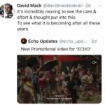 David Mack Instagram - I love that MARVEL is using the sign language of her name ECHO the way i did in the comics. Thanks for supporting my work! & for the great response to ECHO! My creation of ECHO on Disney+ Jan9 Maya Lopez AKA Echo, Played by the spectacular @alaquacox ! @vincentdonofrio & #CharlieCox also return as #WilsonFisk & #Daredevil & are legendary! It's so great to see these 3 characters in the same story on the screen as I wrote them all in my first Daredevil story together. It's incredibly moving to see the care & effort & thought put into this. To see what it is becoming after all these years. A big thanks to all involved. Video of my work here: https://vimeo.com/871158301 (Link in BIO) You can find new art & prints of my work available at @KirbysComicArt LINK in BIO With some new things timed for ECHO release early next week!