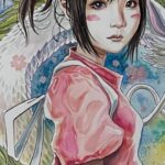 David Mack Instagram - Happy New Year! My new #SpiritedAway giclée print. A companion piece to my #PrincessMononoke print. Order both at @KirbysComicArt (while stock lasts). Link in my BIO & order the #NeilGaiman #NewYearsWish prints at neverwear.net! My creation of ECHO on Disney+ Jan 9! Video of my work (In #Japanese subtitles) from ライブドローイングイベント & Tokyo Comic Con here: https://vimeo.com/871158301