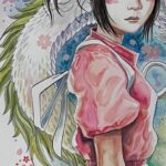 David Mack Instagram - Happy New Year! My new #SpiritedAway giclée print. A companion piece to my #PrincessMononoke print. Order both at @KirbysComicArt (while stock lasts). Link in my BIO & order the #NeilGaiman #NewYearsWish prints at neverwear.net! My creation of ECHO on Disney+ Jan 9! Video of my work (In #Japanese subtitles) from ライブドローイングイベント & Tokyo Comic Con here: https://vimeo.com/871158301
