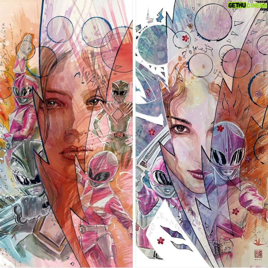 David Mack Instagram - Amy Jo Johnson @AtothedoubleJ writer (& original Pink Power Ranger) shared cover art I did for her new upcoming #PowerRangers series. From @boom_studios KS LINK on her page! Original art available at @KirbysComicArt LINK in my BIO If you haven't heard, the character ECHO I created when I was writing #Daredevil, has her own show! Played by #AlaquaCox @AlaquaCox with #Vincentdonofrio @VincentDonofrio My creation of MARVEL Studios #ECHO JANUARY on Disney+ Thanks all of you who have supported my books & work over the years! *I'm a guest at @fanexposf San Francisco #Thanksgiving weekend! #SanFrancisco Fri-Sun #MusconeCenter Nov. 24-26 *I'm signing at Ninja Exchange #SanDiego Nov. 18 & 19. With @jimLee & #System of a down @johndolmayan_ @TorpedoComics @Thatspidermanbooth *Signing in JAPAN Dec 2&3 at @BraveAndBold & @TokyoComicCon *Signing in #Hawaii Jan 6 & 7 at @HawaiiPopCon I will have a LIMITED amount of books at my table! & Prints & ORIGINAL ART! PRINTS! #princessmononoke 🤩 & Original Art at @KirbysComicArt (LINK in my BIO!) Thank you so much for the #Birthday wishes! & kind & thoughtful messages! I'm so grateful! Thanks for making #NYCC so epic! Thanks for the AMAZING orders on THE MARVEL ART OF DAVID MACK book! 200 + pages of my art at MARVEL! Include ECHO, Daredevil, my art on the Winter Soldier Film Titles, Jessica Jones opening titles & more! Can still order it at LINK in my BIO @clover_press Can you believe it's 25 years since I first created ECHO on my first work at MARVEL as WRITER for #Daredevil? And 30 years since my first KABUKI story! (Which is what got me the offer to start writing Daredevil at Marvel. All my KABUKI books at @DarkHorseComics. Including our creator-owned series called COVER with @brianmbendis , inspired by my overseas work for the US State Dept. Updates on KABUKI soon! My ART & PRINTS @KirbysComicArt LINK in my BIO