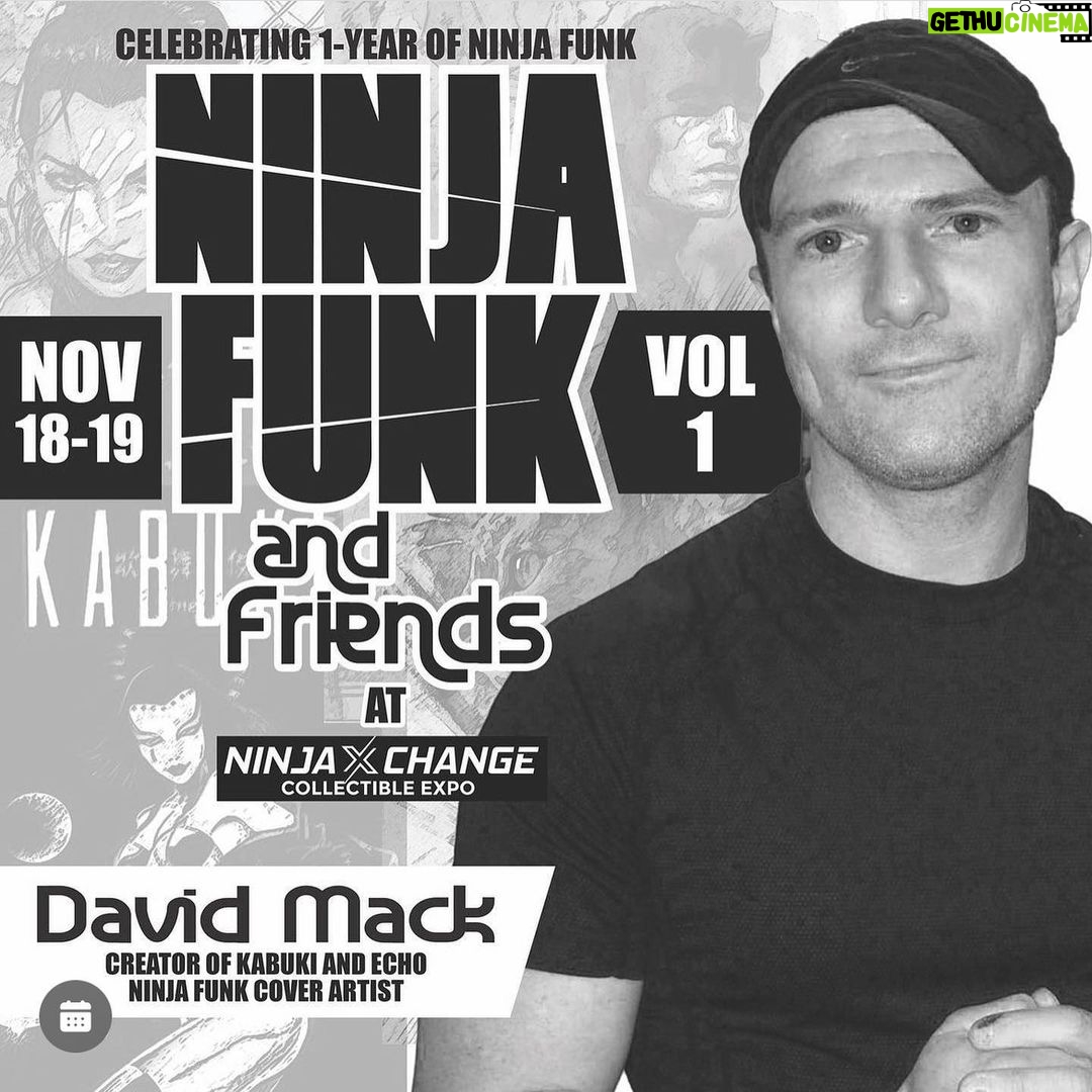 David Mack Instagram - New @ninjafunk "DD-Echo Homage" cover revealed as PRINT at @Ninja_Xchange SIGNING! With David Mack @jimlee @JohnDolmayan @whatnotcomics @thatspidermanbooth @lazerwolfsteve "They asked me to make the new NINJA FUNK cover an homage to my #Daredevil #9 first #Echo cover" (It's the reveal of the new character "Kairi Wolf" modeled by @comickairi ) Available as a print ONLY at the Signing here: November 18-19th 12pm @ninja_xchange near #SanDiego / LA 2561 El Camino Real Carlsbad, CA 92008 United States David Mack Creator of Kabuki, Echo and Cover Artist for Ninja Funk, joins us as our Guest for “Ninja Funk and Friends” volume 1. David is the Cover A artist for Ninja Funk. We will have extremely limited edition prints of David’s work on the upcoming Ninja Funk B.A.D. Music limited edition series coming out early 2024 from Whatnot Publishing. He will have his Original Art for sale during the event 😮!! It’s an honor to work with David. His body of work is legendary. Stay tuned and thank you as we Celebrate 1 year of Ninja Funk at the Ninja X change. "1 Year of my covers with #NinjaFunk with many more covers to reveal! & More CATS! "