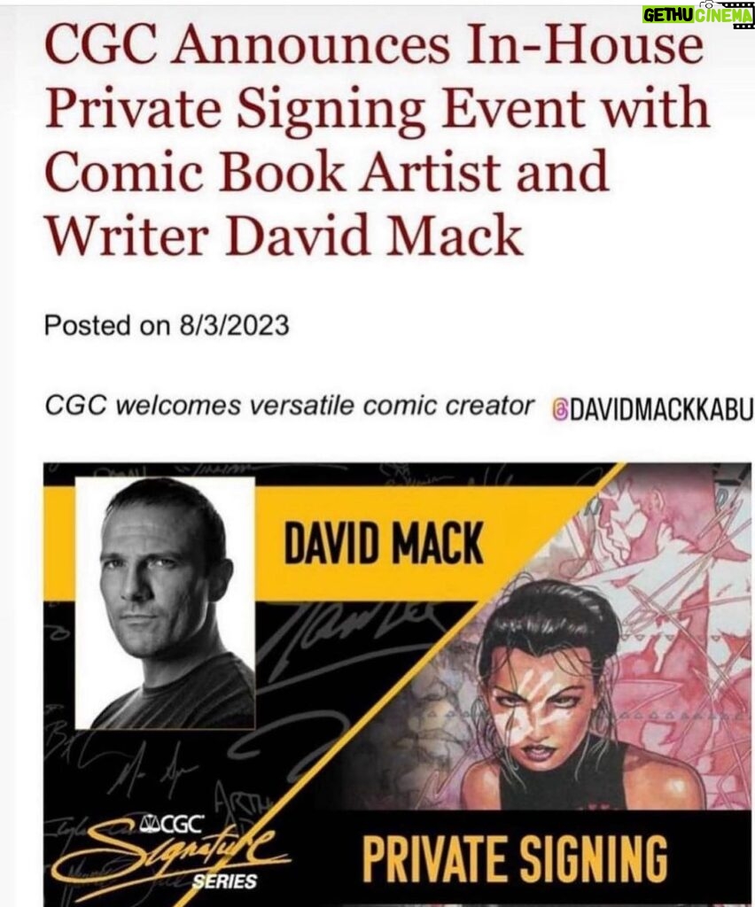 David Mack Instagram - Thanks for the LOVE at the signings! You can find me in the PORTLAND area signing this Wed 4-6 at @TFAW by @darkhorsecomics building! My new cover of @StanSakai's #UsagoYojimo out Wednesday! And because you ASKED for it! New #PrincessMononoke PRINTS from @kirbyscomicart here: https://kirbyscomicartshop.com/collections/david-mack?page=1&fbclid=IwAR3pYNaZp7jIltVHJP8ar9F4RUqohBQXtgJUphdMu2AooaPr_TtrB2IH9T8 The original art sold, but please order the limited edition prints while they are available! Modeled by @comicKairi! LINK in my BIO The first of my line of prints of this series! See you at: @NY_Comic_Con in Oct. #Sanfrancisco Expo in Nov. Japan in Dec: @TokyoComicCon & @braveandboldart #Hawaii in January! A pic from last night With @Oeming @BRIANMBENDIS & London Bendis. See you at my @TFAW #portland signing Wednesday 4-6pm @DarkHorseComics I will have my ORIGINAL ART available! & my NEIL GAIMAN #Sandman PRINTS! From @Catmihos