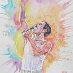 David Mack Instagram - It's #FreddieMercury #Birthday! My prints of #Mercury at @gallerynucleus here: https://www.gallerynucleus.com/artists/david_mack?category=prints & you can order my cover to the new #Freddie #GraphicNovel. @z2comics Thanks for the incredible love at @dragoncon ATLANTA! A record-breaking show! I will be SIGNING at: @baltimorecomiccon ! THIS WEEK! @RoseCityCC! PORTLAND @nycomiccon NEW YORK #SanFrancisco Expo! SF BAY AREA @collectors_paradise @braveandboldart TOKYO JAPAN @TokyoComicCon #Japan! Thanks for the incredible orders on THE MARVEL ART OF DAVID MACK book! Can still order it at LINK in my BIO @clover_press Find prints & originals of my work at @KirbysComicArt & if you want CGC signings of my work but can't make it to a convention, @cgcsignatureseries is offering my Signature & REMARQUES on books now through Sept 29. @cgccomics My creation of MARVEL Studios #ECHO JANUARY on Disney+ Thanks all of you who have supported my books & work over the years! Can you believe it's 25 years since I first created ECHO on my first work at MARVEL as WRITER for #Daredevil? And 30 years since my first KABUKI story! (Which is what got me the offer to start writing Daredevil at Marvel. All my KABUKI books at @DarkHorseComics. Including our creator-owned series called COVER with @brianmbendis , inspired by my overseas work for the US State Dept. Updates on KABUKI soon!