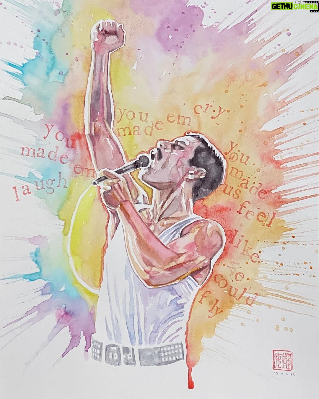 David Mack Instagram - It's #FreddieMercury #Birthday! My prints of #Mercury at @gallerynucleus here: https://www.gallerynucleus.com/artists/david_mack?category=prints & you can order my cover to the new #Freddie #GraphicNovel. @z2comics Thanks for the incredible love at @dragoncon ATLANTA! A record-breaking show! I will be SIGNING at: @baltimorecomiccon ! THIS WEEK! @RoseCityCC! PORTLAND @nycomiccon NEW YORK #SanFrancisco Expo! SF BAY AREA @collectors_paradise @braveandboldart TOKYO JAPAN @TokyoComicCon #Japan! Thanks for the incredible orders on THE MARVEL ART OF DAVID MACK book! Can still order it at LINK in my BIO @clover_press Find prints & originals of my work at @KirbysComicArt & if you want CGC signings of my work but can't make it to a convention, @cgcsignatureseries is offering my Signature & REMARQUES on books now through Sept 29. @cgccomics My creation of MARVEL Studios #ECHO JANUARY on Disney+ Thanks all of you who have supported my books & work over the years! Can you believe it's 25 years since I first created ECHO on my first work at MARVEL as WRITER for #Daredevil? And 30 years since my first KABUKI story! (Which is what got me the offer to start writing Daredevil at Marvel. All my KABUKI books at @DarkHorseComics. Including our creator-owned series called COVER with @brianmbendis , inspired by my overseas work for the US State Dept. Updates on KABUKI soon!