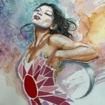 David Mack Instagram - Sharing a new work in progress. It mayyyyy be an upcoming cover for KABUKI 30th anniversary... Watercolor. Mixed media. Modeled by @comickairi. All my KABUKI books at @DarkHorseComics. Including our creator-owned series called COVER with @BrianMbendis, inspired by my overseas work for the US State Dept. Can you believe it's 30 years since I created the first KABUKI books, & 25 years since my first work for #Daredevil, & creating #ECHO?! Updates on KABUKI soon! I will be SIGNING at: @dragoncon ATLANTA @baltimorecomiccon ! BALTIMORE @RoseCityCC! PORTLAND @nycomiccon NEW YORK #SanFrancisco Expo! SF BAY AREA @braveandboldart TOKYO JAPAN @TokyoComicCon #Japan! Thanks for the incredible orders on THE MARVEL ART OF DAVID MACK book! Can still order it at LINK in my BIO @clover_press Find prints & originals of my work at @KirbysComicArt & if you want CGC signings of my work but can't make it to a convention, @cgcsignatureseries is offering my Signature & REMARQUES on books now through Sept 29. My creation of MARVEL Studios #ECHO Nov 29 on Disney+ Thanks all of you who have supported my books & work over the years!