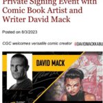 David Mack Instagram – #Magik. 
New art in THE MARVEL ART OF DAVID MACK

I am donating art & signed prints to raise funds to help the people of #MAUI #Hawaii.
At the @otherrealmsltd fundraiser event this Sat Aug 19. 
(info at pic included here & on their pg.)

I will be SIGNING at: 
@dragoncon ATLANTA
@baltimorecomiccon ! BALTIMORE
@RoseCityCC! PORTLAND
@nycomiccon NEW YORK
#SanFrancisco Expo! SF BAY AREA
@braveandboldart TOKYO JAPAN
@TokyoComicCon
#Japan!

Thanks for the incredible orders on THE MARVEL ART OF DAVID MACK book!
Can still order it at LINK in my BIO
@clover_press 

Find prints & originals of my work at @KirbysComicArt

& if you want CGC signings of my work but can’t make it to a convention, @cgcsignatureseries is offering my Signature & REMARQUES on books now through Sept 29.

My creation of MARVEL Studios #ECHO Nov 29 on Disney+ 
Thanks all of you who have supported my books & work over the years!