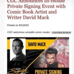 David Mack Instagram – If you want CGC signings of my work but can’t make it to a convention, @cgcsignatureseries is offering my Signature & REMARQUES on books now through Sept 29.

“The CGC Signature Series is excited to announce a signing with DAVID MACK!
In addition to signing, he will also be offering Remarques for purchase. Submissions are due by Friday, September 29. Learn more here: https://cgc.click/opc✍️”

If you want Remarque drawings & signatures on your favorite books just contact @cgccomics 

I will be SIGNING at: 
@dragoncon ATLANTA
@baltimorecomiccon ! BALTIMORE
@RoseCityCC! PORTLAND
@nycomiccon NEW YORK
#SanFrancisco Expo! SF BAY AREA
@braveandboldart TOKYO JAPAN
@TokyoComicCon
#Japan!

Thanks for the incredible orders on THE MARVEL ART OF DAVID MACK book!
Can still order it at LINK in my BIO
@clover_press 

Find prints & originals of my work at @KirbysComicArt

My creation of MARVEL Studios #ECHO Nov 29 on Disney+ 

Thanks all of you who have supported my books & work over the years!
