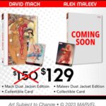 David Mack Instagram - This is LIVE NOW! LINK in my BIO! THE MARVEL ART OF DAVID MACK prestige coffee table book featuring 3 decades of my work at Marvel, including my covers, interior art, work on TV & film like The Winter Soldier Film & Jessica Jones main titles, my creation of the character ECHO, writing & art on Daredevil & more! Introduction by @vincentdonofrio , afterword by @brianmbendis . Offers Limited Edition PRINTS, Portfolio, & ORIGINAL ART! The MARVEL ART of DAVID MACK & The MARVEL ART of ALEX MALEEV Please support our books here. @clover_press