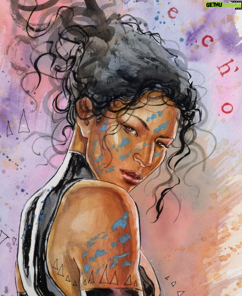 David Mack Instagram - My #ECHO #MayaLopez for @playmarvelsnap revealed! ORIGINAL ART available! At @KirbysComicArt -LINK in my BIO My creation of ECHO #1 on Disney+ Hulu I'm signing at @emeraldcitycon #Seattle. DC for @AwesomeCon, & @WonderCon in March. With ORIGINAL ART My new art book: THE MARVEL ART OF DAVID MACK out soon from @CLoverpress My #BrandonLee #Crow brush & ink drawings sold out fast. Because people asked, we offered a few more at @KirbysComicArt just now. Msg @KirbysComicArt Happy #LunarNewYear! My new #Dragon PRINT for #LunarNewYear will be offered Sunday. Last years, Tiger & Rabbit PRINTS (& original art) still available now at @KirbysComicArt I was interviewed with @VincentDOnofrio about #ECHO & #Daredevil. Interview out now. I taught at the School for the Deaf in Africa, Asia, & Europe, in my work for the US State Dept, and the students love Echo all around the world. And now to see Echo embraced so personally here & on mainstream TV is moving. A heartfelt thank you to the cast & creators of the ECHO @Disney+ series, @AlaquaCox @sydneyfreeland @mariondayre @zahnmcclarnon @shoshannah7 #DarnellBesaw & all that I met & have yet to meet, for putting such heartfelt effort & thoughtfulness into this story & character & world. Sharing my watercolor art in honor of ECHO, including young Maya played by Darnell Besaw, Video at the ECHO premiere with the cast & creators. I hope you enjoy the ECHO show. Video of Legendary @VincentDOnofrio graciously telling the press that I created Echo & helped with his Kingpin performance on #Daredevil. Wonderful to view the Echo series with my co-creator & collaborators on that first story, @JoeQuesada, & @JimmyPalmiotti, (who also hired me to write Daredevil back then- 25 years ago, & on) & editor Nanci Q, @AmandaConner, & @ComicKairi, who filmed this moment & so many other photos & videos I will share with you here. @marvelsnapitalia.it marvelsnap @marvelsnap.id @marvelsnaphub
