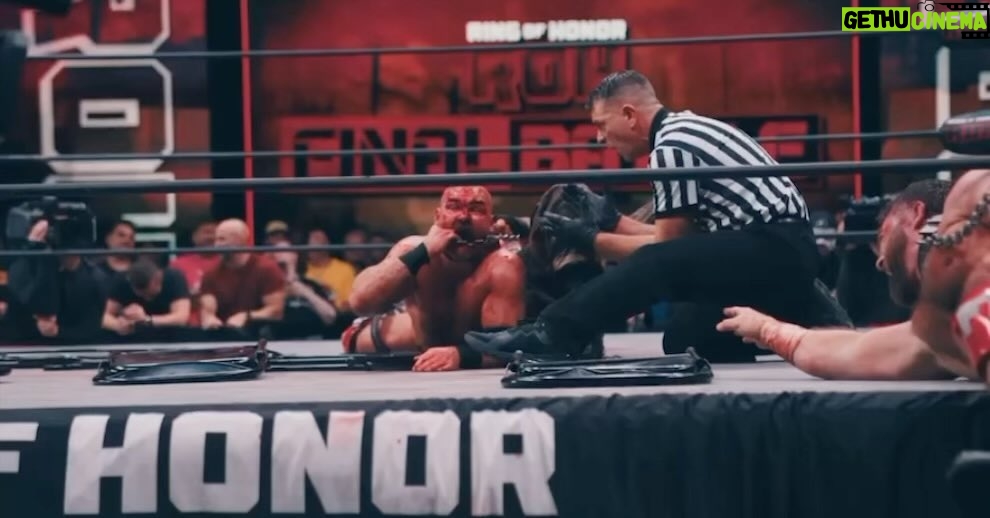 David Michael Harwood Instagram - One year ago, today, we the had the greatest match of our career. To me, it encapsulates everything FTR has represented; emotion. We couldn’t have achieved that without having our equals there to bring that emotion out of us. The story going into this match proves that, whatever you believe, there HAS to be something bigger than us out there. This night, we all 4 sat in the locker room, no one around, bloody from head to toe, each with a tequila in our hand, talking about the end of this rivalry. How we’ll never experience anything like this again. How all four of us, from now until forever, would be connected; and we were ok with that. How years from now, decades from now, we’d be traveling to conventions and meet & greets just to talk about this rivalry and THIS ONE MATCH in particular. Then it all changed. The picture of Jay, the intensity on his face, a chain wrapped around my mouth, the emotion in Paul, Cash desperately doing everything in his power, even if it means losing, to save his best friend from death while Mark is using every last ounce of energy in his body to block him, is the greatest snapshot of my career. Everyone that had a hand in this match & this moment, from Tony, The Briscoes, Cash, Paul, Posey, the camera men, the producers, I can’t thank you enough for what you’ve given me, my career, and my life.