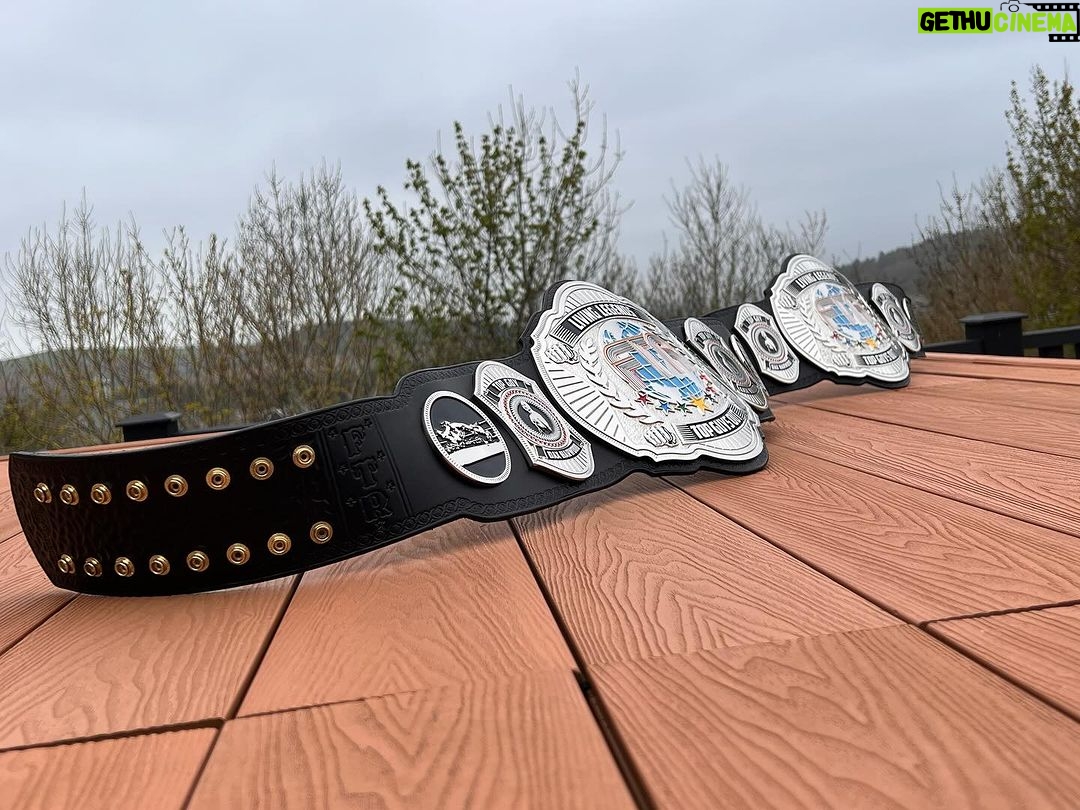 David Michael Harwood Instagram - These will be worth the wait. Low numbers shipping in the next few weeks. 20 x limited edition collector item 7⭐️FTR championship belts.