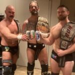 David Michael Harwood Instagram - 6/17/23 It all changes. Saturday Night #AEWCOLLISION @cmpunk @cashwheelerftr @halhaneyart