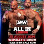 David Michael Harwood Instagram - Wembley, we’re back!! After setting records last year with over 80,000 people, we’re doing it again! #AEWlIn https://www.livenation.co.uk/