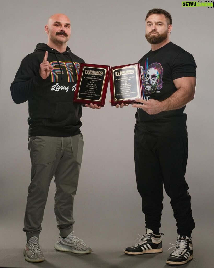 David Michael Harwood Instagram - . 2023 Tag Team of The Year Top Guys Living Legends FTR