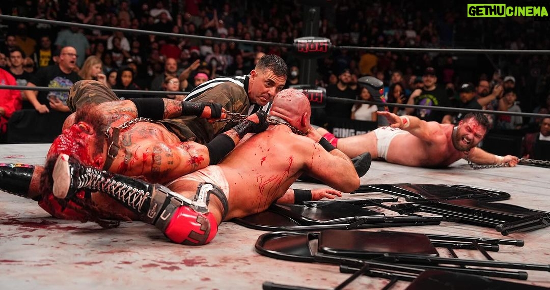 David Michael Harwood Instagram - One year ago, today, we the had the greatest match of our career. To me, it encapsulates everything FTR has represented; emotion. We couldn’t have achieved that without having our equals there to bring that emotion out of us. The story going into this match proves that, whatever you believe, there HAS to be something bigger than us out there. This night, we all 4 sat in the locker room, no one around, bloody from head to toe, each with a tequila in our hand, talking about the end of this rivalry. How we’ll never experience anything like this again. How all four of us, from now until forever, would be connected; and we were ok with that. How years from now, decades from now, we’d be traveling to conventions and meet & greets just to talk about this rivalry and THIS ONE MATCH in particular. Then it all changed. The picture of Jay, the intensity on his face, a chain wrapped around my mouth, the emotion in Paul, Cash desperately doing everything in his power, even if it means losing, to save his best friend from death while Mark is using every last ounce of energy in his body to block him, is the greatest snapshot of my career. Everyone that had a hand in this match & this moment, from Tony, The Briscoes, Cash, Paul, Posey, the camera men, the producers, I can’t thank you enough for what you’ve given me, my career, and my life.