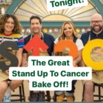 David Schwimmer Instagram - Here we go!!! The Great Stand Up To Cancer Bake Off 🕺🏻 A GREAT time for a GREAT cause… Baking to raise $ — and for that #StarBaker apron!  Tune in to @channel4 today at 7:45pm to see how insanely serious I take it 😂😳 Donate NOW and support life-saving cancer research… LINK in bio above! @britishbakeoff #GBBO Battling against: @rosematafeo @jesynelson @mrbigtomd Rightfully mocked by: @paul.hollywood @prueleith @realmattlucas