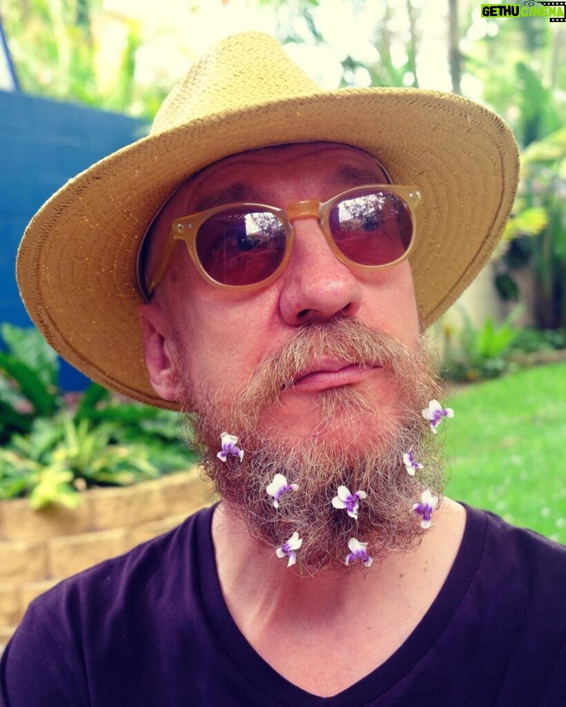 David Thewlis Instagram - Amusing things to do if you wake up with an unexpected beard (Part 1) Sydney, Australia