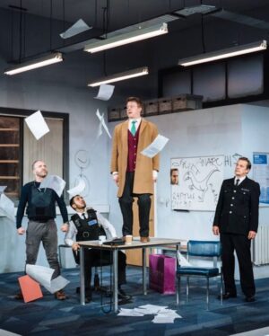 David Thewlis Instagram - If you’re in London, around London, under, or  maybe floating a few feet above London any time soon go and see Accidental Death Of An Anarchist at the Theatre Royal Haymarket. It’s one of the best pieces of theatre I’ve ever experienced. A fantastically funny play about profoundly serious issues. A radical rewriting and staging of Dario Fo’s superb satire. I will never forget those two wonderful hours. Enormous admiration and respect for @danielrigbyrigby ‘s explosive and unrelenting performance as The Maniac, @raggett.daniel ‘s flawless direction and @tom.basden who has brought Fo's work so up to date it feels as if it’s still being written minutes before the lights go up. The whole cast are excellent. Thank you folks. Btw, to be clear, I’m not in it and have nothing to do with it. That’s it. Now go. Trust me - go!  @anarchistwestend @danielrigbyrigby @raggett.daniel @tom.basden 
@inquest_org @tonygardner64  @rokum4r @fondazioneforame @playfulprods @theatreroyalhaymarket