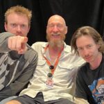 David Thewlis Instagram – Shortly after the @finneas head shaving incident. Hermine and I trying not to look bothered but… My legal team witnessed the whole thing. 

@lanewayfest Sydney, Australia