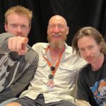 David Thewlis Instagram - Shortly after the @finneas head shaving incident. Hermine and I trying not to look bothered but… My legal team witnessed the whole thing. @lanewayfest Sydney, Australia