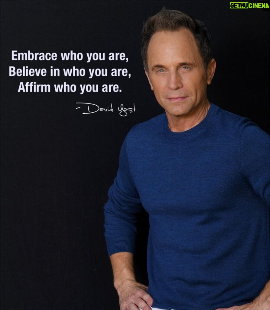David Yost Instagram - In all of the chaos in the world, there is one thing you can be certain of…yourself. Embrace who you are, Believe in who you are, Affirm who you are. You got this! #affirmative #affirmyourself #powerrangers #blueranger #quantumcontinuum 📸 @jonathanwilliamsonphotography Hollywood, California