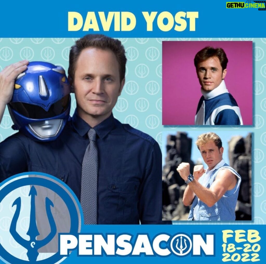 David Yost Instagram - PENSACOLA, FL - I’ll be appearing at @pensacolapensacon February 18-20, 2022. Should be a great weekend! Come check it out & say Hi! #affirmative #affirmyourself #powerrangers #blueranger #quantumcontinuum