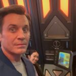 David Yost Instagram - Behind the Scenes - #COSMICFURY - we got the base up & running. Preparing to blast off. Auckland, New Zealand