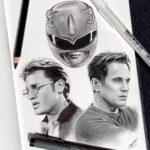 David Yost Instagram - ⚡️🔹Once and always 🔹⚡️ Pencildrawing of the legendary blue Ranger @officialdavidyost through the years ⚡️Once a Ranger always a Ranger #pencildrawing #powerrangers #netflix #blueranger #fanart #luismart