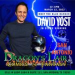David Yost Instagram - SAN ANTONIO, TX - Next SUNDAY I’ll be doing an in-store signing at @dlairalamoranch (March 12th) from 12-4PM! Come check it out & say Hi! #affirmative #affirmyourself #powerrangers #blueranger Dragon's Lair at Alamo Ranch