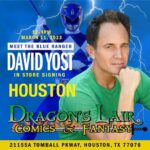 David Yost Instagram - HOUSTON, TX - Next SATURDAY I will be doing an in-store signing (Saturday MARCH 11th) from 12-4 PM at @dlair_houston Please come say Hi! #affirmative #affirmyourself #powerrangers #blueranger