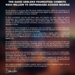 Davido Instagram - To our nation’s children, I remain grateful to be in a position to be able to help. Please accept my humble contribution. Together we shall shape a brighter future ! ⏳❤️ Check the official statement above for full details 🇳🇬