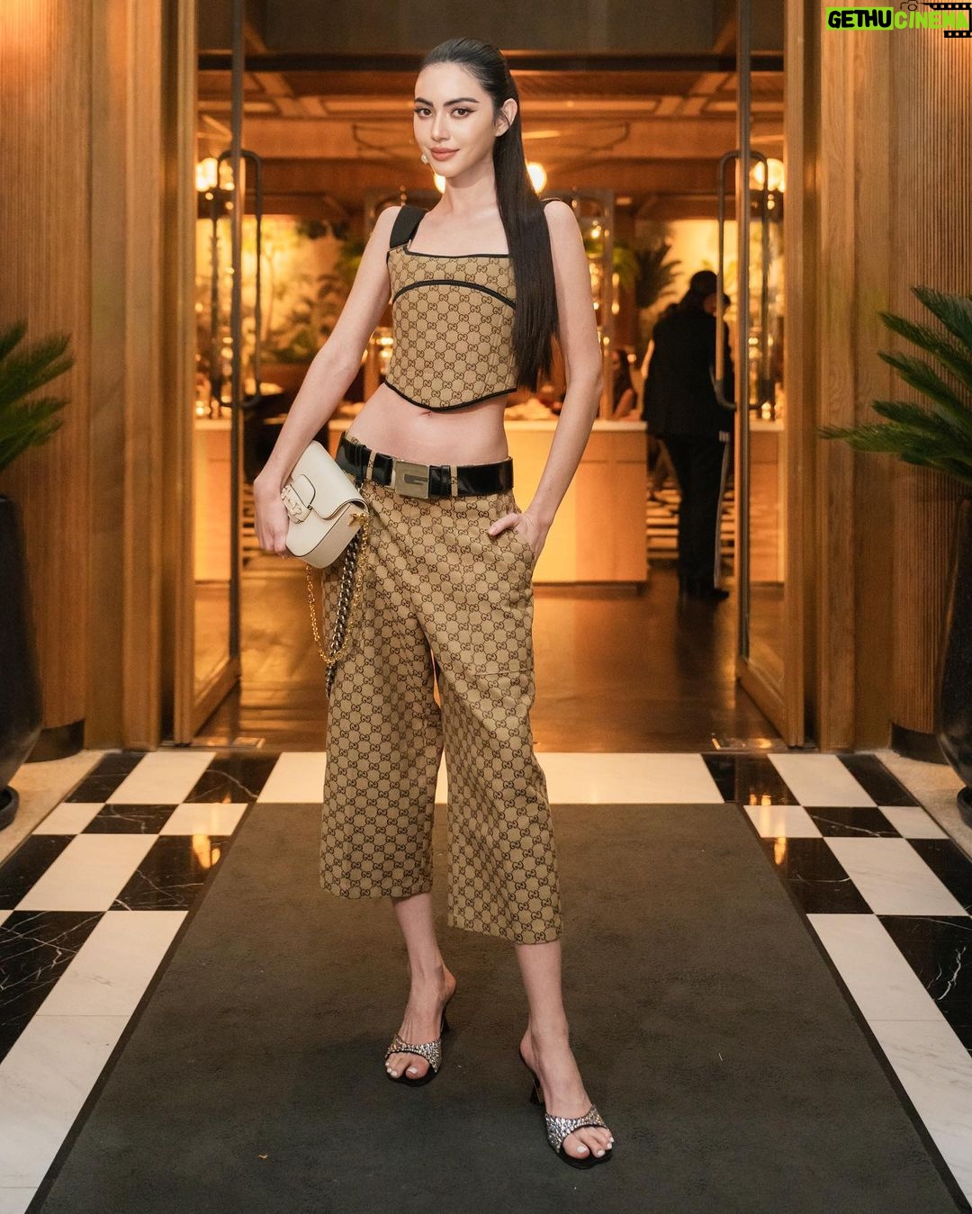 Davika Hoorne Instagram - Thank you Gucci for the dinner announcement 🙏🏻 An amazing evening seeing loved ones together 🤍