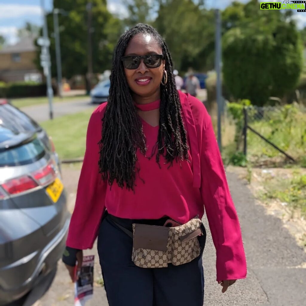 Dawn Butler Instagram - Great response on the doorstep today in #Uxbridge. Lots of support for our candidate Danny Beales. Residents are fed up with 13 years of Tory chaos. Polls open until 10pm and don't forget to bring a form of ID #LabourWin