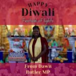 Dawn Butler Instagram - Wishing a joyous #Diwali to everyone in Brent and around the world. 🪔 During these challenging times, the festival of light and prosperity preaches hope and togetherness. Diwali is a cherished moment on Brent's global calendar.