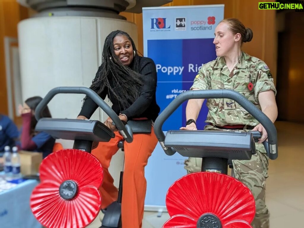 Dawn Butler Instagram - This week I joined @indparltrust for the 7th #IPTPoppyRide cycling to raise funds for @PoppyLegion #PoppyAppeal. They do fantastic work supporting services personnel with everything from advice, rehabilitation and more, and it's my pleasure to support them.