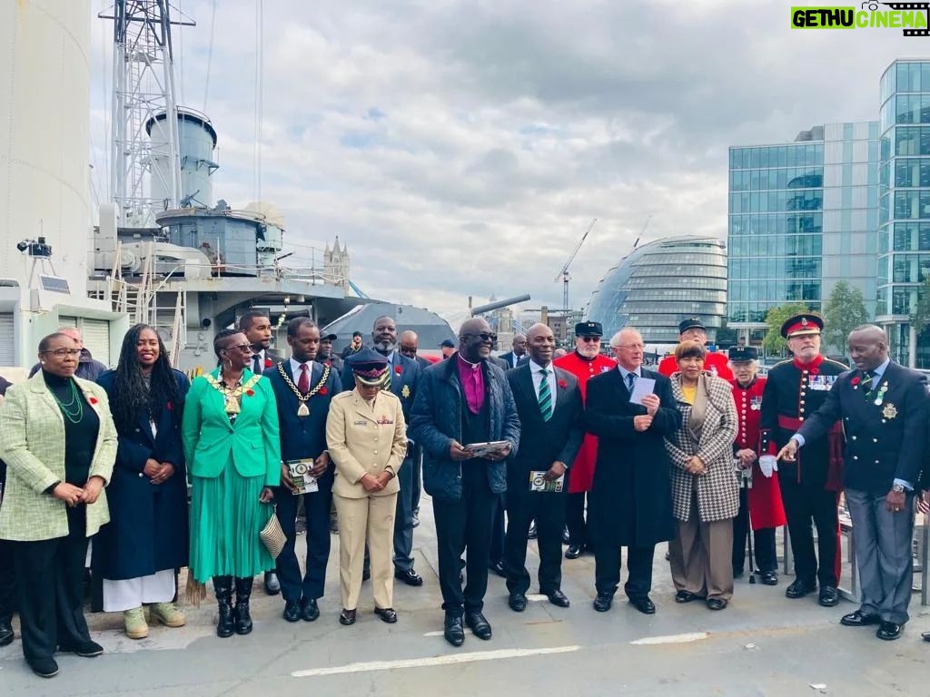 Dawn Butler Instagram - It was a pleasure to attend the Caribbean Heroes Day event on HMS Belfast in honour of Jamaican & Caribbean soldiers from the Commonwealth. We celebrated the Windrush Generation, who have contributed so much to this country, and #BHM. Wonderful to see the flag raising 🇯🇲