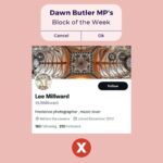 Dawn Butler Instagram - This week's Block of the Week! I've received a lot of disgusting racist abuse recently, with multiple reported to the police and statements given. Abuse this time from a professional photographer no less. The abuse never stops, but I will never stop calling it out.