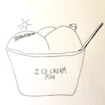 Dax Flame Instagram - The Ice Cream Man documentary came out one year & two days ago! Here is the drawing I did for the shirt design back then, plus some additional drawings I did before we settled on this design! Also I’m thinking of doing a YouTube livestream soon where I read my whole entire ice cream man memoir! Would you be interested in watching that?