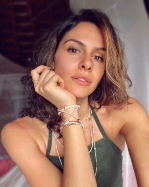 Dayana Handjieva Instagram - I don’t always take selfies, but when I do…. I wonder why the f**k I did it?!? 

💎 @soulgem.jewelry 

#selfie #jewelry #jewellery #gems #africanstyle #soulgem