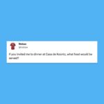 Dean R. Koontz Instagram - I’m no cook, so it would be whatever you want to bring, though I’d prefer to send you a list of my favorite foods for you to decide what you should prepare.