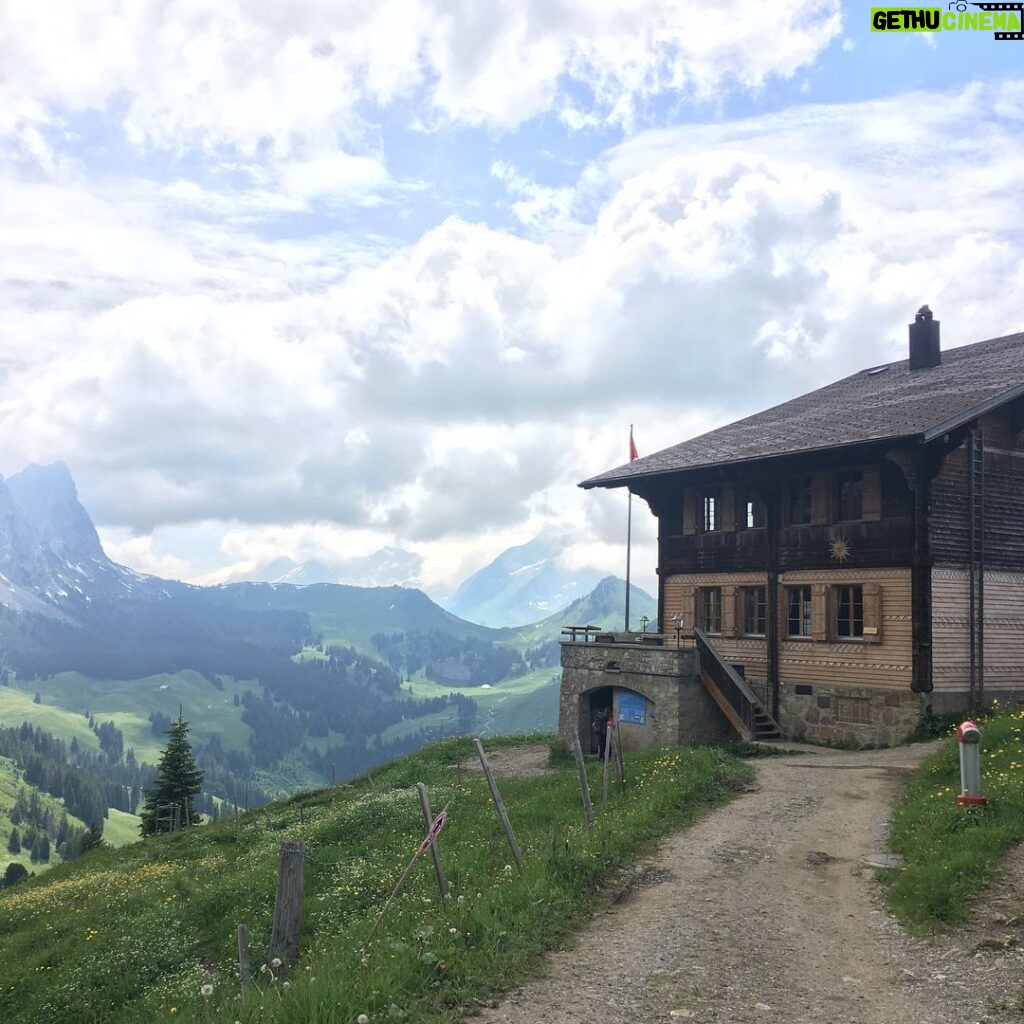 Deanna Yusoff Instagram - Beautiful but challenging hike up to the Soldat Chalet at the foot of the Gastlosen. Absolutely breathtaking! Had to treat myself to a local dessert, coffee and double cream. 😜 #gastlosen #switzerland #hike #chaletdusoldat #summer #fribourg #bern #mountains🗻 #swissalps #cow #vincuit #doublecremedegruyere #nature #postcard #deannatravels #ysbh #travel #actress #model #singer #emcee