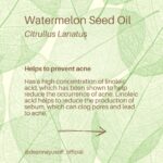 Deanna Yusoff Instagram - Watermelon seed oil has quickly become one of my go-to carrier oils for formulations. Its unique properties make it a perfect choice to use when creating natural skincare products. This oil (Citrullus Lanatus) is derived from the seeds of the watermelon fruit. It has gained popularity in recent years for its potential benefits for the skin. This amazing carrier oil is light yellow in colour and has a sweet, nutty scent. It is perfect for our climate as it is non-greasy and can penetrate deeply while giving you an extra boost thanks to its hefty helping of vitamin F (or omega 6s). Exciting news! My latest creation that will be out soon contains this oil. Keep an eye out for it...you won't want to miss this one! Hit the SAVE Button Now! #watermelonseedoil #citrullus_lanatus #seedoil #carrieroils #nongreasy #holisticskincare #holisticskin #ageingwell #naturalskincare #aging #wrinkles #wellaging #skin #skinhealth #ingredient #dryskin #complexion #skincareingredient #malaysia #certifiedformulator #edelbotanica #singapore #deannacreates #deannaformulates #actress